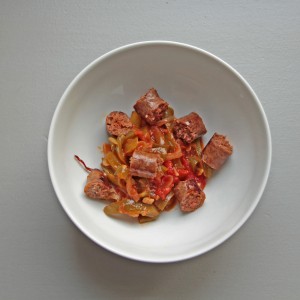 Chakchouka et merguez