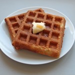 Gaufres au sarrasin, noisette de beurre et sirop d'érable