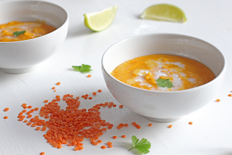 Recette Soupe de lentilles corail aux épices (facile, rapide)